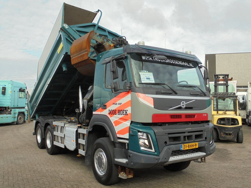 Tipper, Crane truck Volvo FMX 380 + Euro 6 + HMF Z Crane + 6x6 + Hardox KIPPER + Multi kap: picture 3