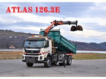 Crane truck Volvo FMX 410 Kipper 5,20 m *ALTAS 126.3E/FUNK * 6x4: picture 1