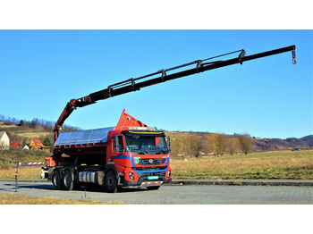 Tipper, Crane truck Volvo FMX 410 Kipper 6,45 m+ Kran/FUNK*6x4: picture 1