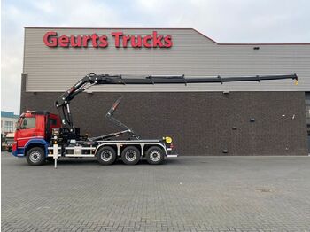 Hook lift truck, Crane truck Volvo FMX 460 8X4 TRIDEM + HIAB 21 TONS HAAKARM + HIAB: picture 1
