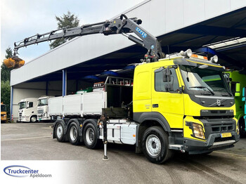 Dropside/ Flatbed truck, Crane truck Volvo FMX 500 Effer 265/S6, 171.450 km, 8x4 Big axles, Dynamic steering: picture 1