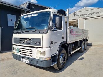Dropside/ Flatbed truck Volvo FM 12.340 6x4 stake body - spring: picture 1