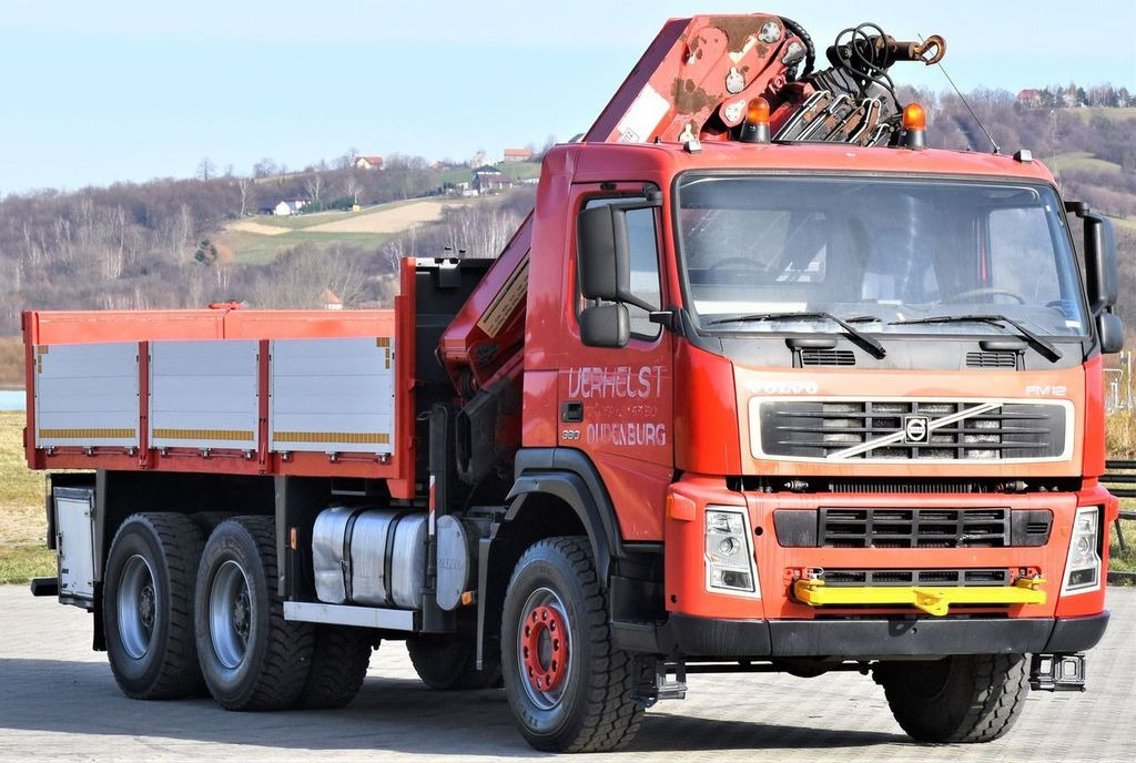 Crane truck Volvo FM 12 380 Pritsche 5,20m + HMF 2223 K5+FUNK/6x6: picture 3