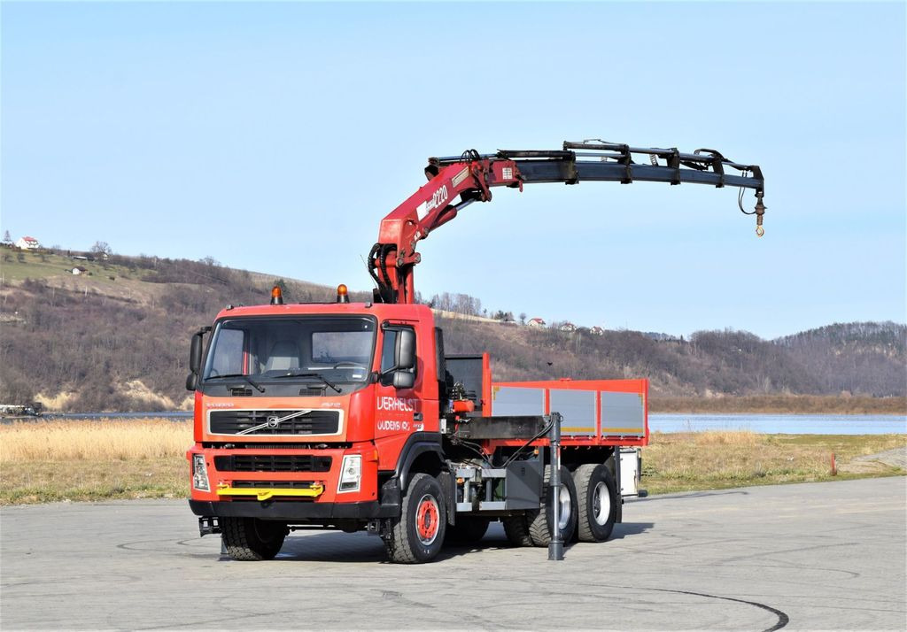 Crane truck Volvo FM 12 380 Pritsche 5,20m + HMF 2223 K5+FUNK/6x6: picture 2