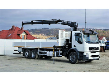 Dropside/ Flatbed truck, Crane truck Volvo FM 320 Pritsche 8,00m +Kran/FUNK 6x2 Topzustand!: picture 1