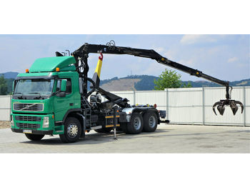 Hook lift truck Volvo  FM 400 * Abrollkipper 5,30m + Kran * 6x4*: picture 1