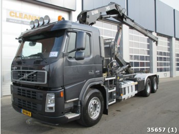 Hook lift truck Volvo FM 400 Euro 5 with Hiab 16 ton/meter crane: picture 1