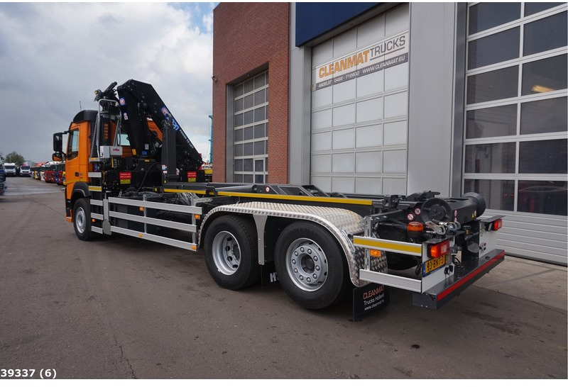 Hook lift truck, Crane truck Volvo FM 410 HMF 23 ton/meter laadkraan: picture 3
