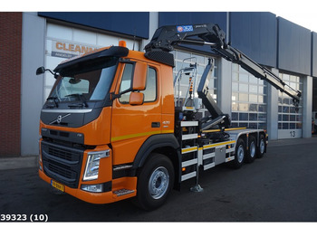 Hook lift truck, Crane truck Volvo FM 420 8x2 HMF 26 ton/meter laadkraan: picture 1
