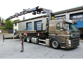 Dropside/ Flatbed truck, Crane truck Volvo FM 420 EEV 6x2 Container+Palfinger Kran PK 53002: picture 1