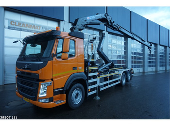 Hook lift truck, Crane truck Volvo FM 440 HMF 23 ton/meter laadkraan: picture 1