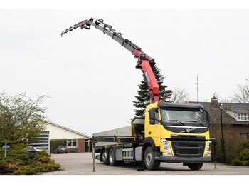 Dropside/ Flatbed truck, Crane truck Volvo FM 450 ROOF/DACH/MONTAGE!! CRANE!! HMF 32TM+JIB+LIER/WINCH!!EURO6!!: picture 1