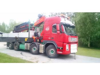 Dropside/ Flatbed truck Volvo FM 480 8x2 Crane Palfinger PK60002: picture 1