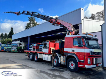 Dropside/ Flatbed truck, Crane truck Volvo FM 480 Fassi F800XP + L516, Manuel, Reduction axle: picture 1