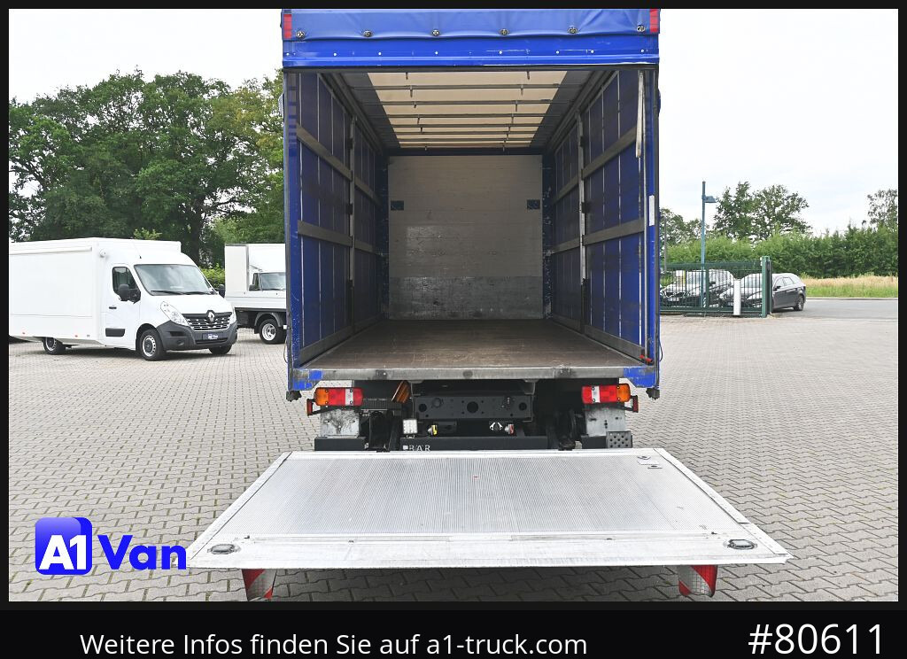 Curtain side van MAN TGL 8.180 4x2 Pritsche Plane, LBW, Klima