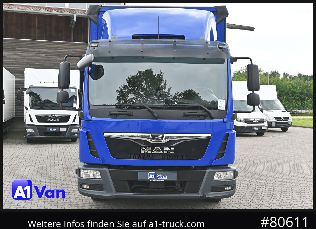 Curtain side van MAN TGL 8.180 4x2 Pritsche Plane, LBW, Klima