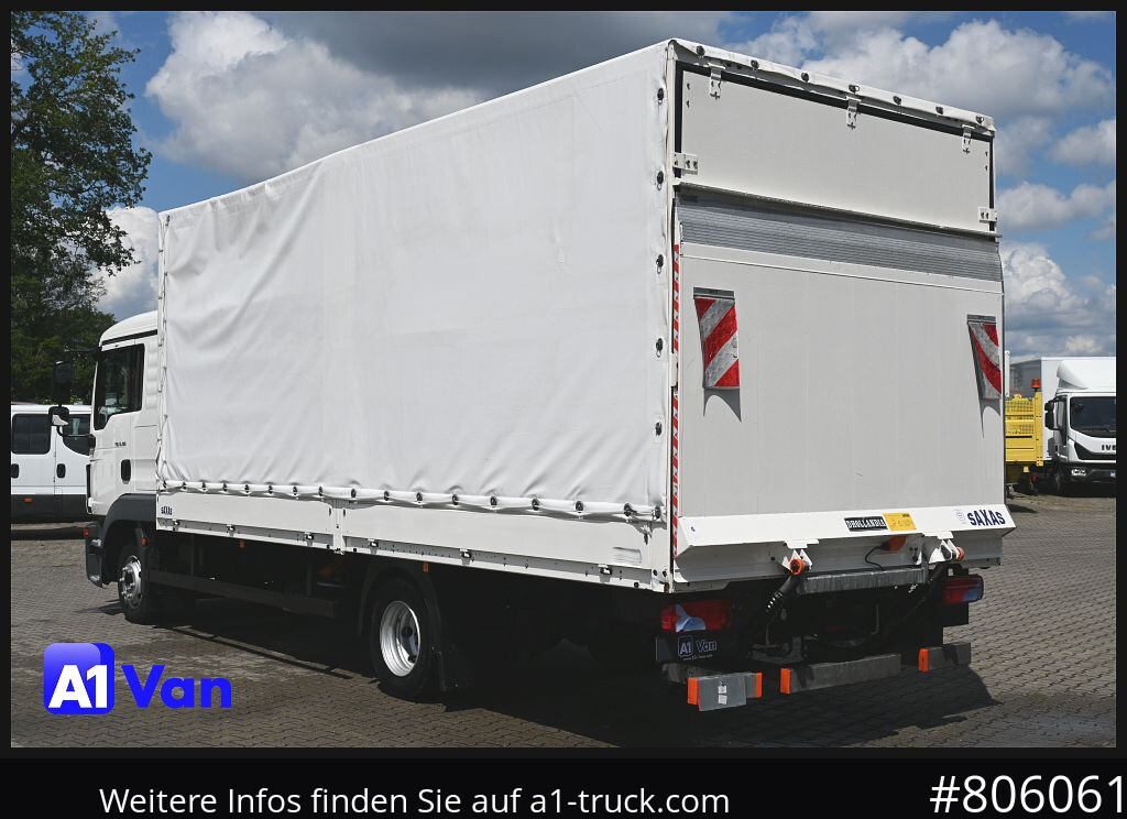 Curtain side van MAN TGL 8.190 4x2 BL Pritsche Plane, LBW,