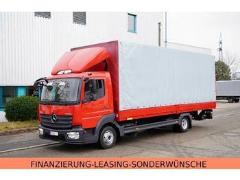 Curtain side van Mercedes-Benz Atego 818L Pritsche 7,22m LBW Klima Automatik
