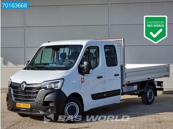 Flatbed van Renault Master 145PK Open laadbak Dubbel Cabine Pickup Airco Cruise Trekhaak A/C Double cabin Towbar Cruise control