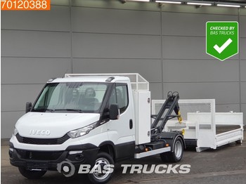 Flatbed van Iveco Daily 35C17 3.0 Automaat Uniek! Kipper Haakarm Afzetsysteem A/C Towbar Cruise control: picture 1