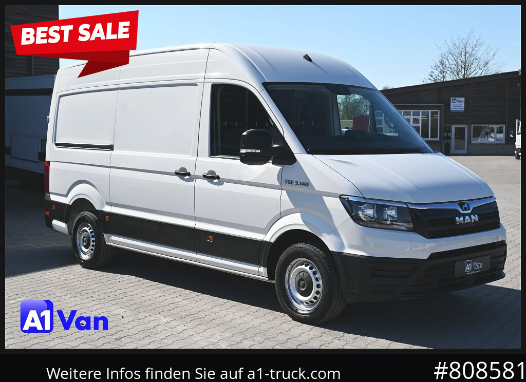 Panel van MAN TGE 3.140, Klima, Tachograph, AHK