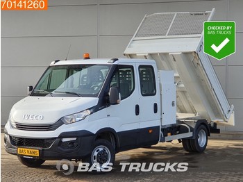 Tipper van Iveco Daily 35C14 Kipper met kist Euro6 Airco Cruise Tipper Benne A/C Double cabin Towbar Cruise control