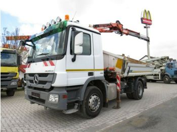 Tipper van Mercedes-Benz Actros 1841 2-Achs Kipper Kran Greiferst.