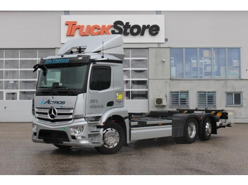Mercedes-Benz eActros 300 L BDF Distronic Spur-Ass Totwinkel  - Container transporter/ Swap body truck: picture 1