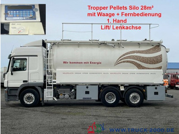 Mercedes-Benz Actros 2544 Silo Holz Pellets 28m³ inkl. Waage - Vacuum truck: picture 1