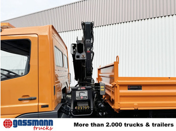 Tipper, Crane truck Mercedes-Benz Atego 815 K 4x2 mit Kran Hiab 055 B-1 CL: picture 2
