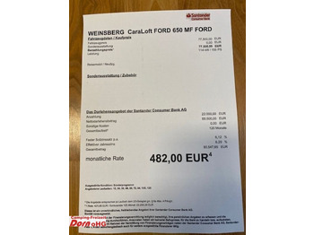 New Semi-integrated motorhome Weinsberg CaraLoft 650 MF Automatikgetriebe Weinsberg CaraLoft 650 MF Automatikgetriebe: picture 3