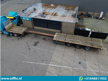 Dropside/ Flatbed semi-trailer Meusburger 3-ass. Vlakke uitschuifbare oplegger / 3x gestuurd: picture 2 Dropside/ Flatbed semi-trailer Meusburger 3-ass. Vlakke uitschuifbare oplegger / 3x gestuurd: picture 2