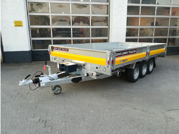 Tipper trailer Brian James Trailer CarGO Tipper 2 elektrisch 360x195x30cm Stahlbordwände Pendel 12" Tridem 3,5t on: picture 4