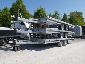 Dropside/ Flatbed trailer CARAX-2 3000 Multitransporter 440x207cm Aluboden Auffahrrampen 3000kg Winter Aktion: picture 3