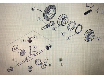 Differential gear CLAAS