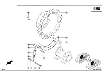 Undercarriage parts CLAAS