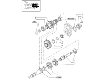 Gearbox and parts NEW HOLLAND