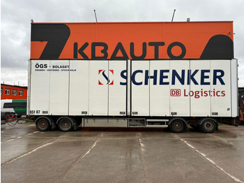 Closed box trailer Vak V-4-40 SAF AXLES / EXTENDABLE DRAWBAR: picture 3