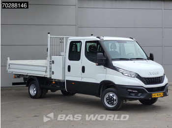 Flatbed van Iveco Daily 35C16 Open Laadbak met Kist Dubbel Cabine Dubbellucht 3,5t Trekhaak Navi Airco Cruise Camera Euro6 Pritsche Pickup Open Box 2m3: picture 3