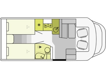 Semi-integrated motorhome ETRUSCO