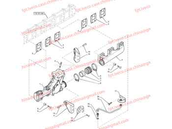 Exhaust manifold for Truck FPT IVECO CASE Cursor9 F2CFE614A*B041/F2CGE614F*V004 5802431166 Exhaust Mainfold 504380222: picture 2