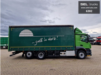 Curtainsider truck Mercedes-Benz Antos 2536 L / LENKACHSE / STERZANTE: picture 4