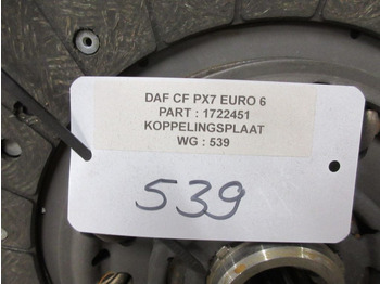 Clutch and parts for Truck DAF CF PX7 1722451 KOPPELINGSPLAAT EURO 6: picture 3