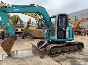 Mini excavator Used hydraulic Crawler Excavator Excavator Machine 7 Ton Kobelco SK75 Excavator  good construction machinery for sale: picture 2