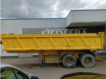 Tipper semi-trailer Marrel Hydrauliek 2 Axle Steel Tipper, 8 Tyres  , Spring Suspension , Drum Brakes: picture 2