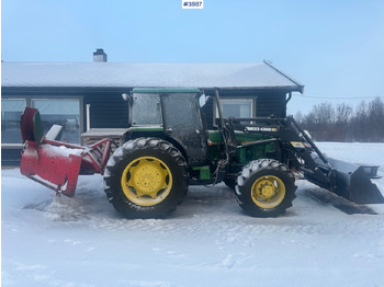 Farm tractor 1987 John Deere Power Synchron 2450 4x4 w/ Quicke 4300 front loader, snow blower and gravel bucket. WATCH VIDEO.: picture 2