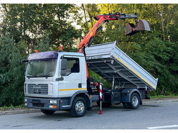 Tipper MAN MAN TGL 12-240 Kiper Wywrotka 4x2 Kran PALFINGER PK 12500 BARDZO DOBRY STAN: picture 2