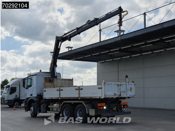 Tipper, Crane truck Mercedes-Benz Arocs 2636 Arocs 6X4 8m3 Forez Bennes Tipper HIAB 144 B-2 Hiduo Crane Steelsuspension Automatic Euro 6: picture 2