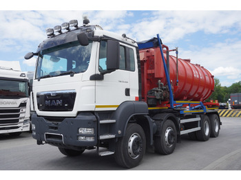Slurry tanker MAN TGS 35.400 8 × 4 E5 / HYVA HOOK LIFT 32.56 SE / Septic barrel 13000 L: picture 2