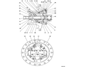 New Hydraulic motor for Construction machinery Kobelco LC15V00007F3 - LC15V00007F1: picture 3